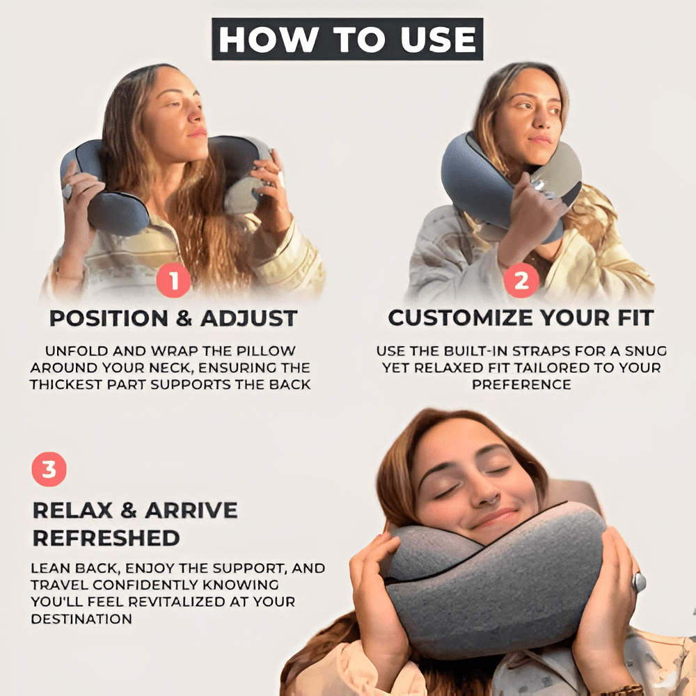 NeckNest™ Travel Pillow - ApexLane