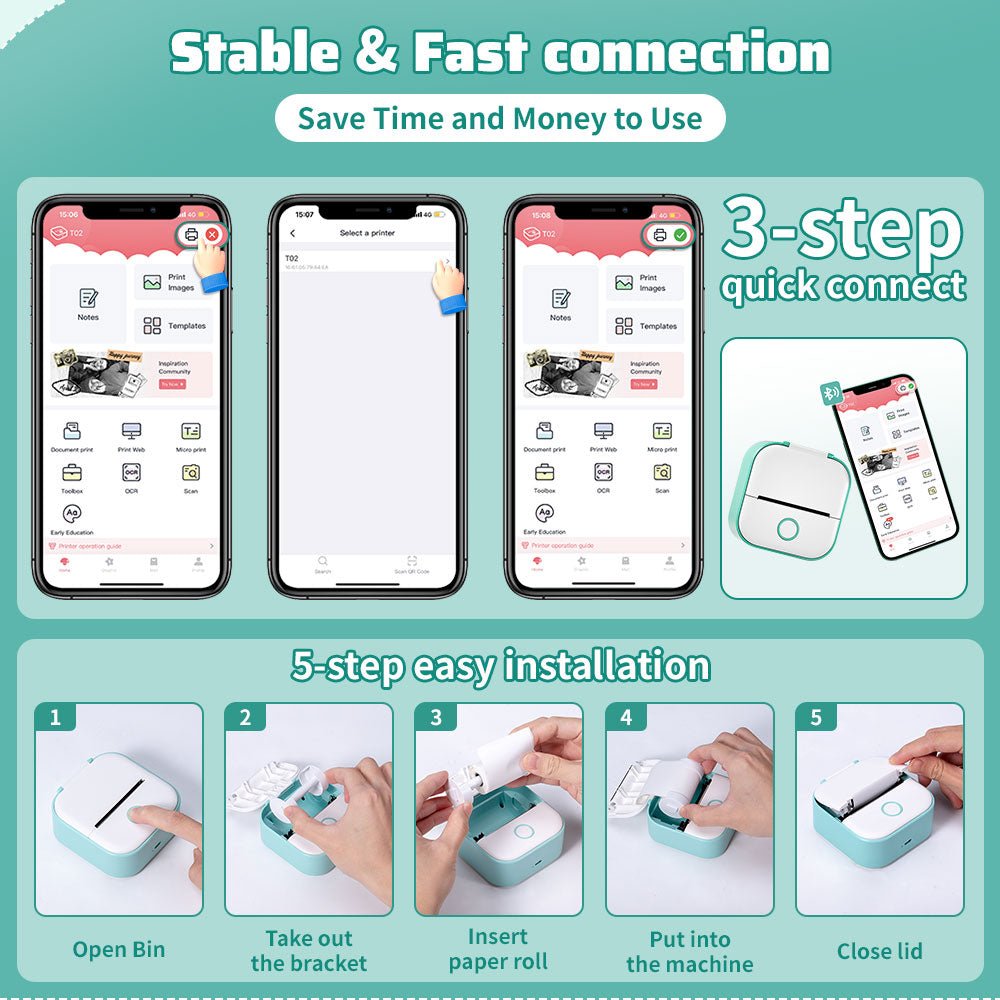 SnapPrint™ - Portable Pocket Printer - ApexLane
