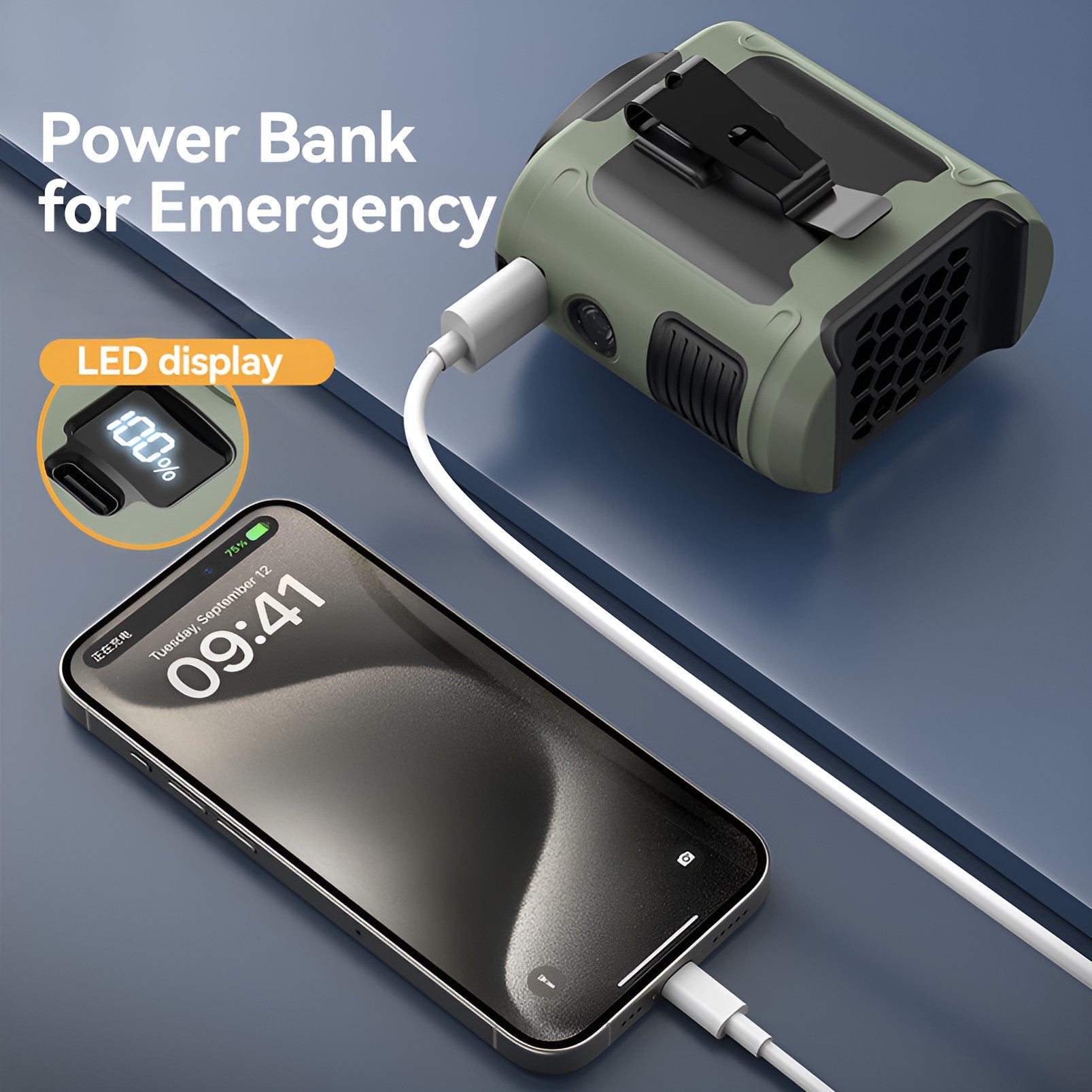 BreezeMate™ Portable Waist Fan – Your Ultimate Hands-Free Cooling Companion - ApexLane